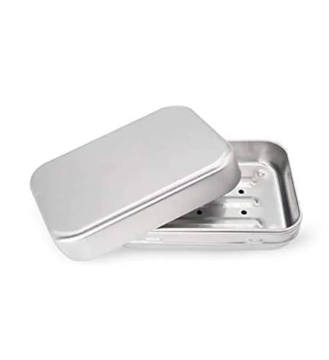 steel soap box|metal soap tin.